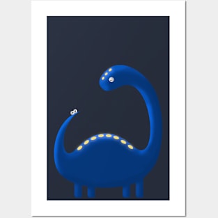 cute dino Posters and Art